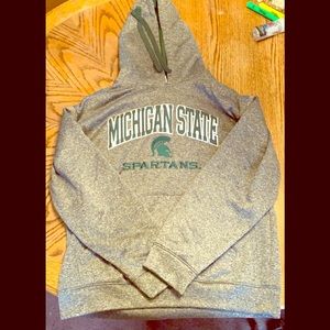 Grey Michigan state hoodie